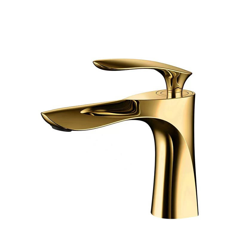 BADEZIMMERARMATUR, 18 x 17 cm, gold - Goldfarben, Metall (28/7/27cm) - Vallsero