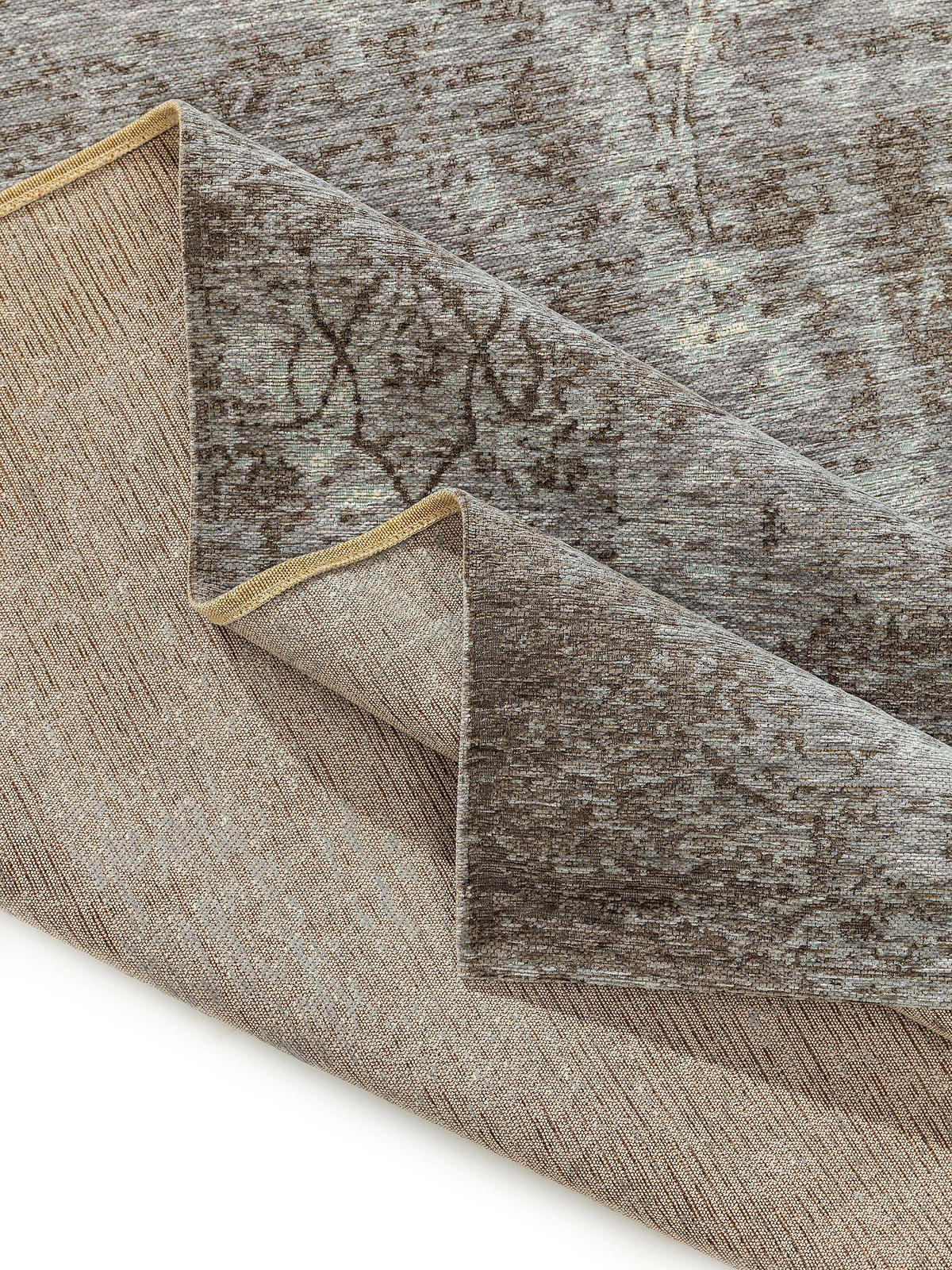 FLACHGEWEBETEPPICH Frencie Grau 80x165 cm - Grau, Textil (80/165cm) - benuta Nest