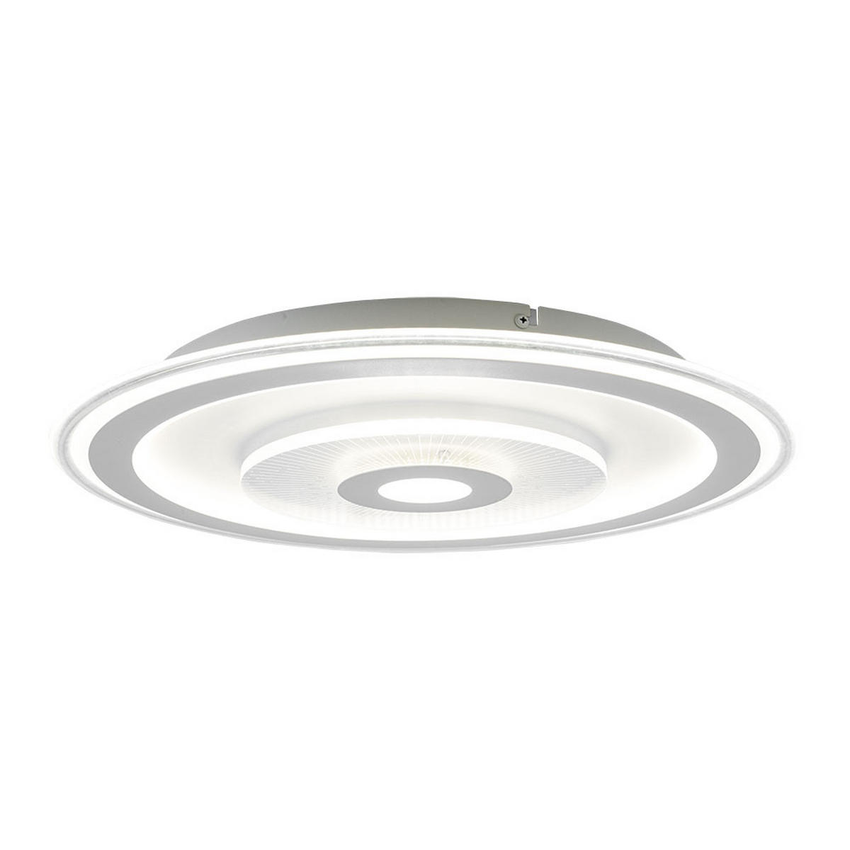 LED DECKENLEUCHTE Rund Weiß - Weiß, Metall (50/50/6cm)