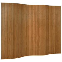 PARAVENT Braun Breite 250 Cm Höhe 165 Cm Bambus - Braun, Holz (0.2/165/250cm) - vidaXL