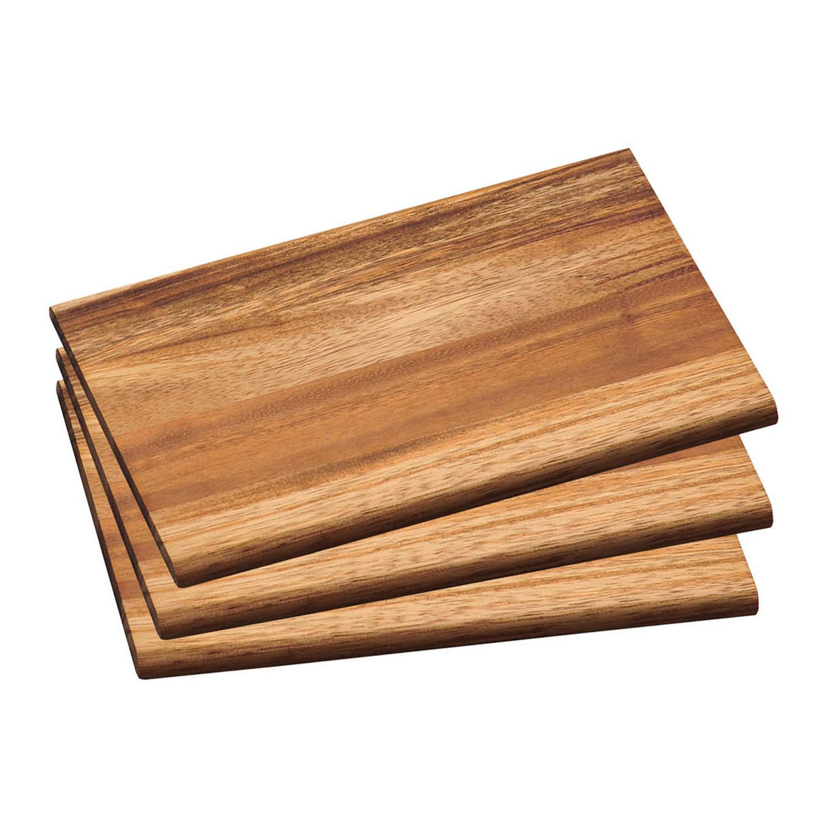 FRÜHSTÜCKSBRETTCHEN, 15 Stück, Akazie - 23 x 15cm - Naturfarben, Holz (15/23cm) - Kesper