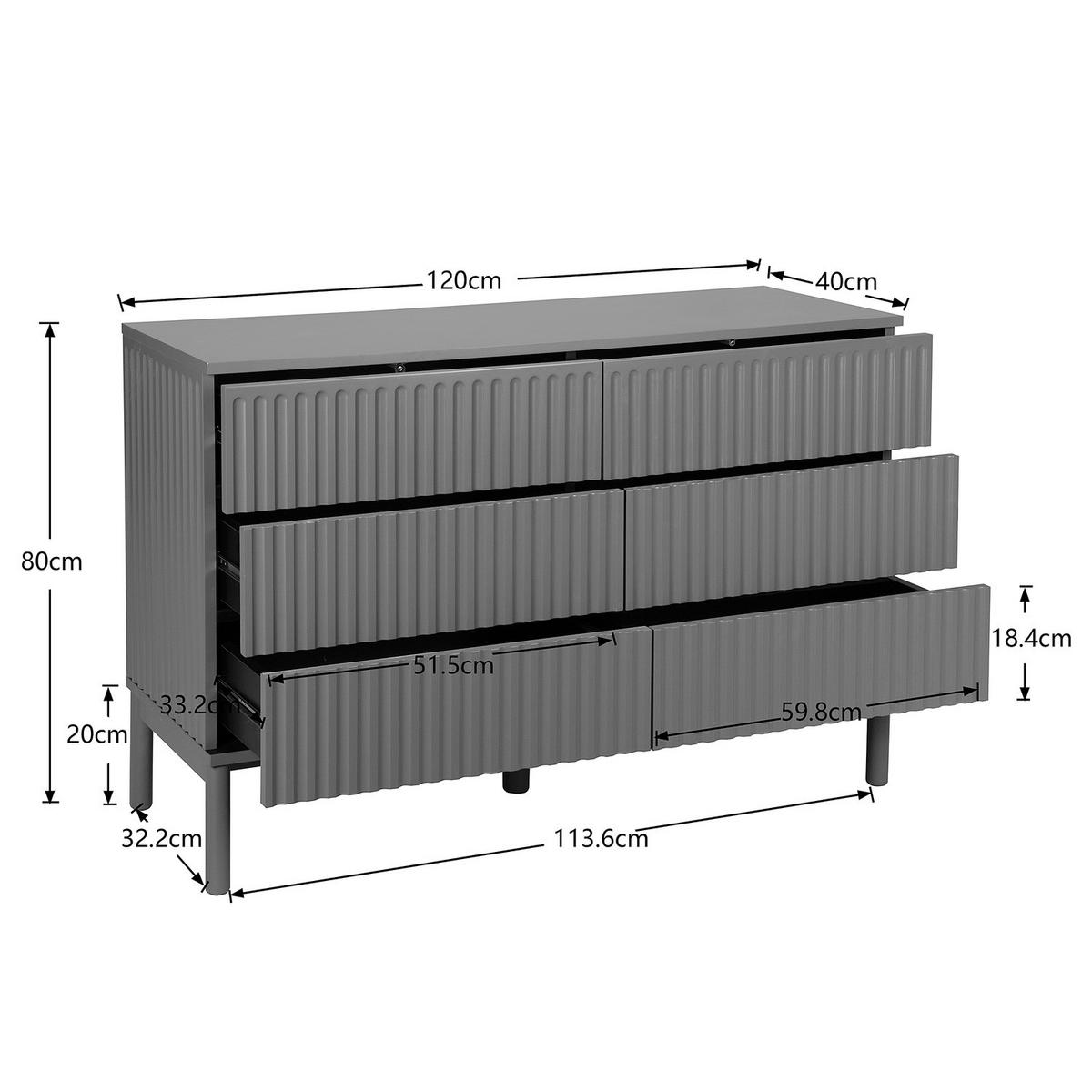 KOMMODE - Kaschmir, Holz/Holzwerkstoff (120/80/40cm) - home24