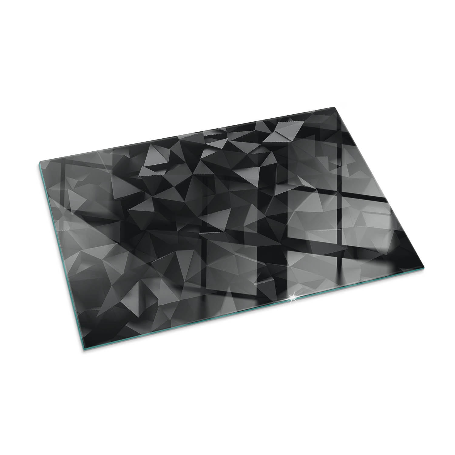 ArtPrintCave Glasplatte Schwarz 100x70x0.4 cm