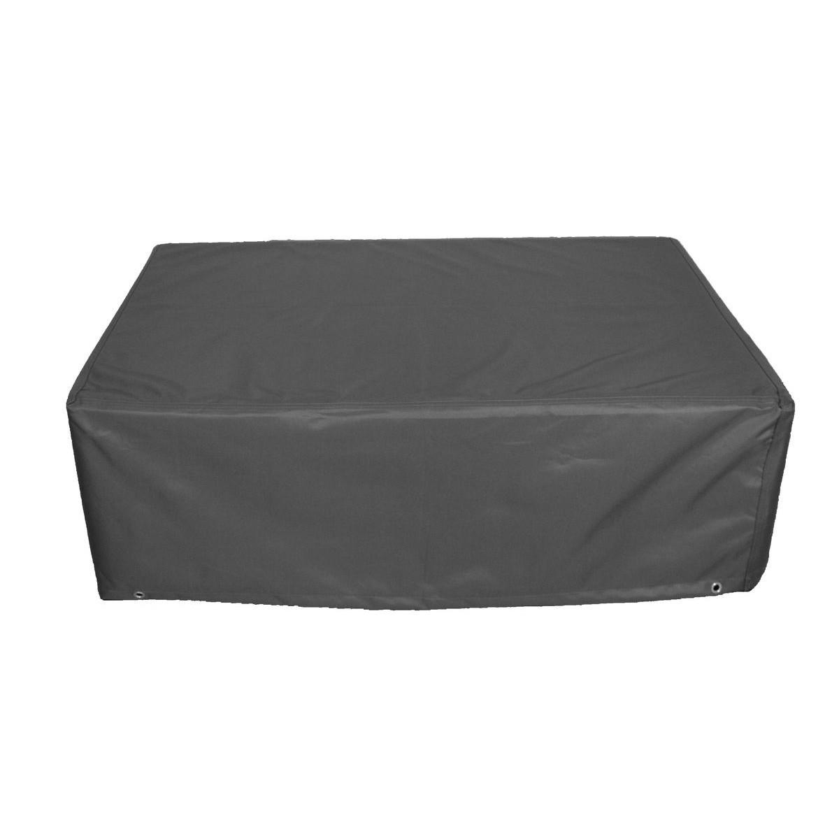 SCHUTZHÜLLE Abdeckung für Gartentisch B 115 x T 75 x H 39 cm - Grau, Textil (75/39/115cm) - Supellex