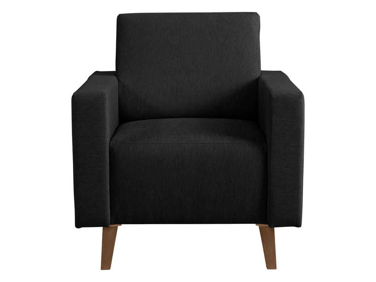 SESSEL Oviedo - Schwarz, Holz/Kunststoff (75/80/75cm) - MIRJAN24