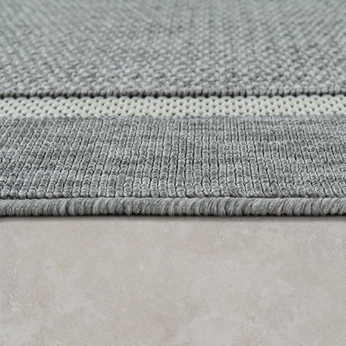 OUTDOOR-TEPPICH BRUGGE 225 GRAU 80X150 - Grau, Textil (80/150cm) - Paco Home
