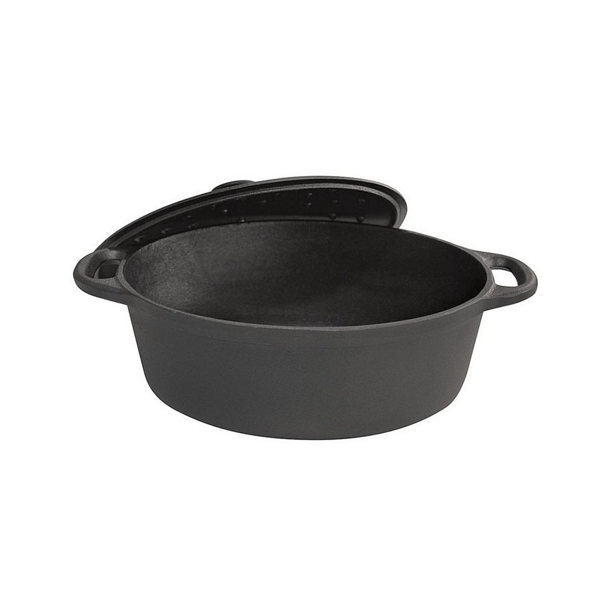 GUSSEISEN-BRÄTER 6,2l 33cm KH1111 - Schwarz, Metall (33/26/11cm) - Kinghoff 