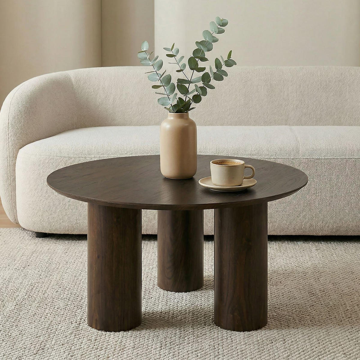 COUCHTISCH ESTER dunkelbraun - Dunkelbraun, Holzwerkstoff (70/70/40cm) - IDIMEX