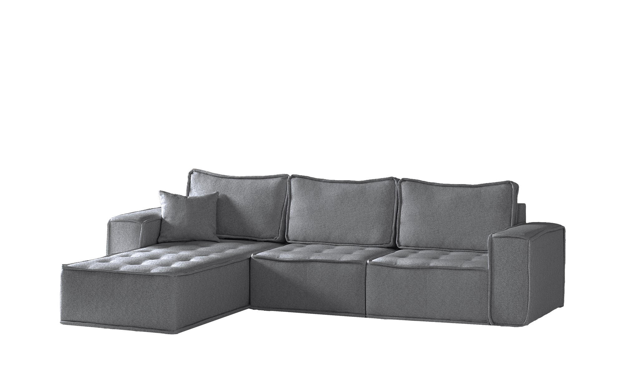 Fun Möbel Ecksofa Anthrazit 292x192 cm