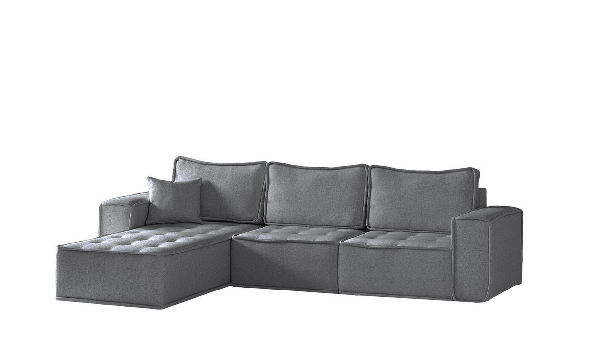 ECKSOFA Sande In Alpine - Anthrazit, Holzwerkstoff/Textil (292/192cm) - Fun Möbel