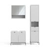 BADMÖBEL-SET Eliza Weiß 3 Teile, mit Hochschrank - Weiß, Holzwerkstoff (70/63/45cm) - Vicco