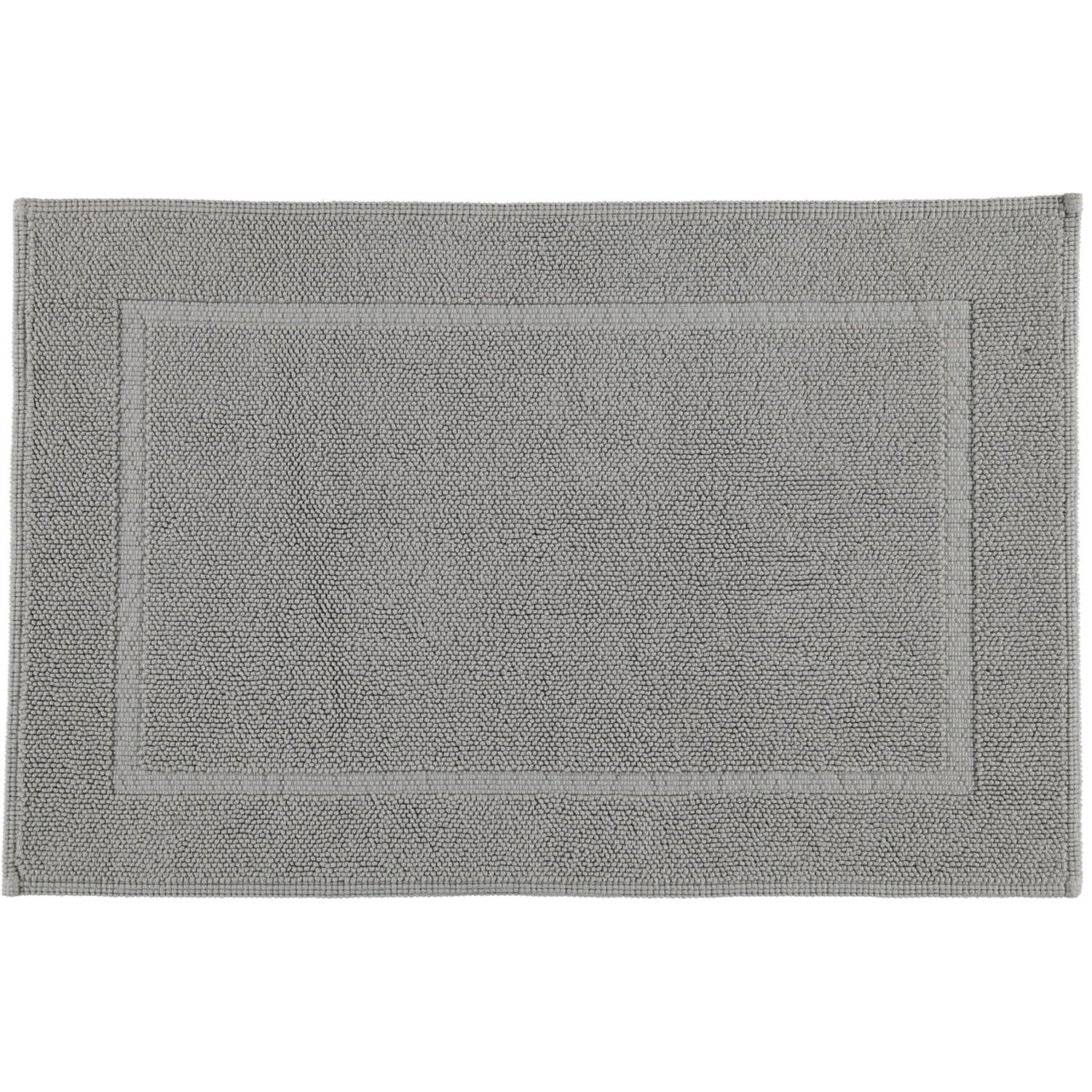 BADEMATTEN PEARL KIESEL - 85 - Grau, Textil (60/90cm) - Rhomtuft