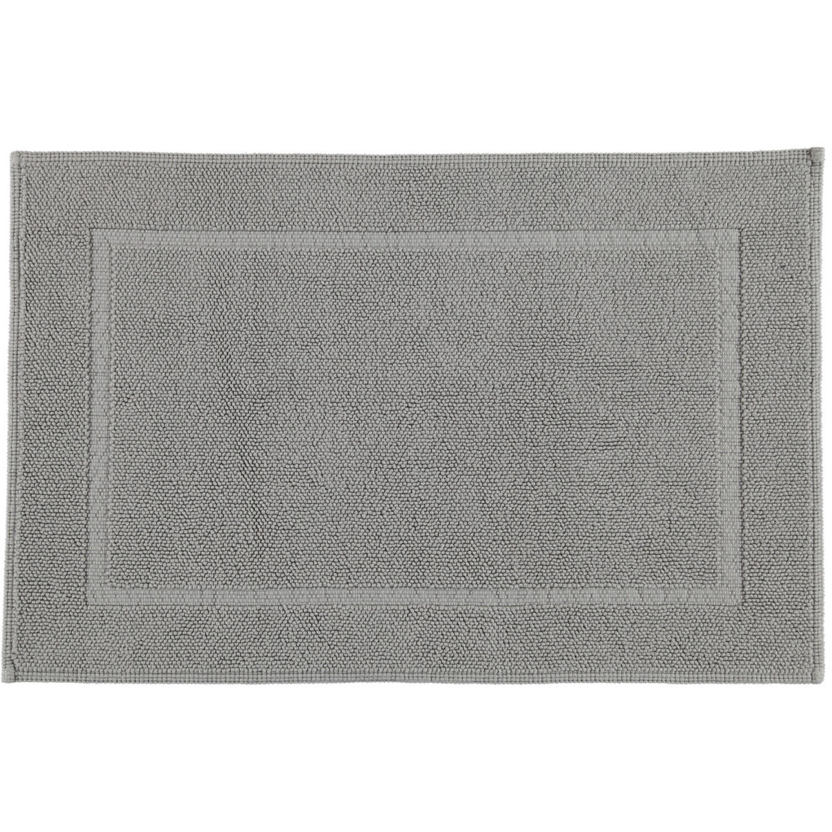 BADEMATTEN PEARL KIESEL - 85 - Grau, Textil (60/90cm) - Rhomtuft
