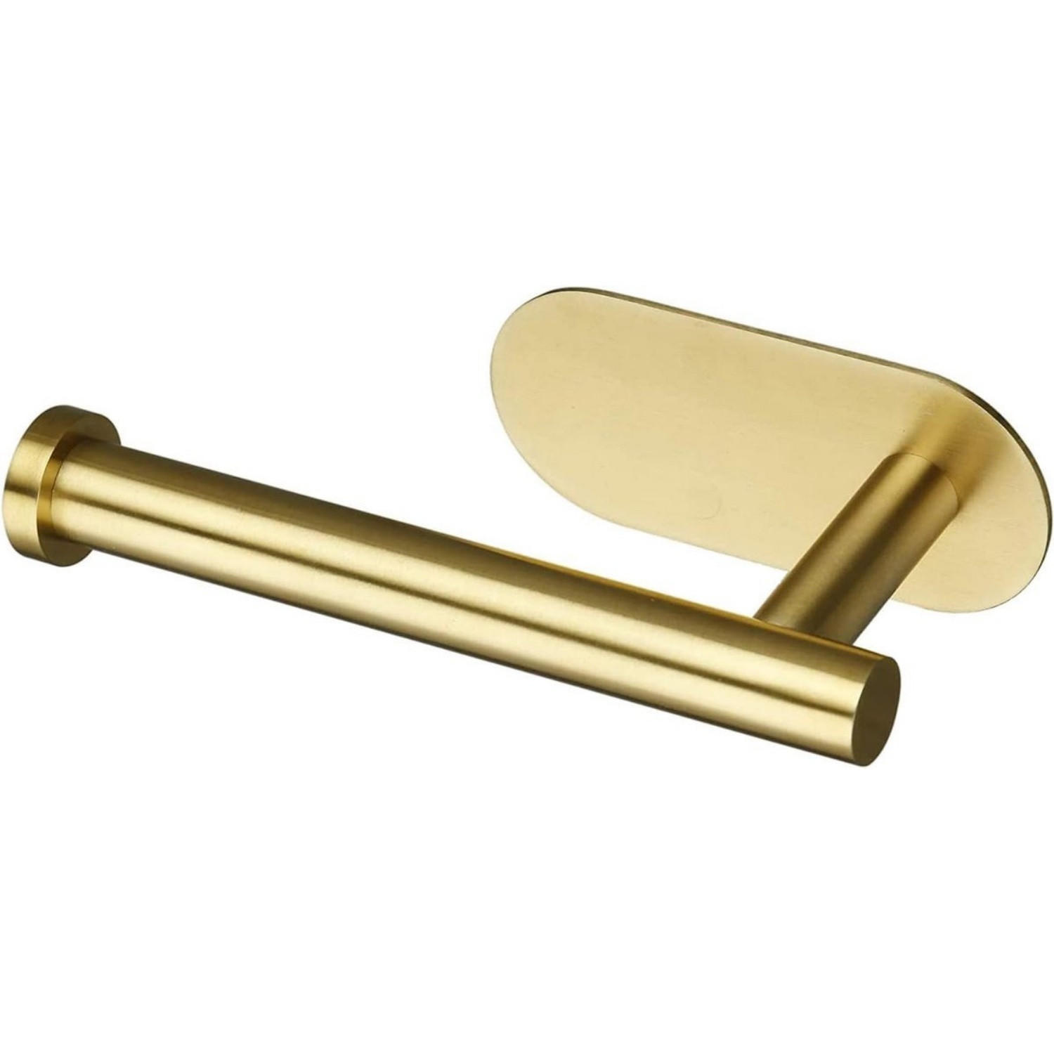 TOILETTENPAPIERHALTER Vergoldet Edelstahl 16 x 7,8 x 4,5 cm ohne Endkappen Badezimmer Baby - Goldfarben, Metall (4.5/7.8/16cm) - MCBOSON