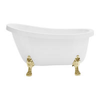 FREISTEHENDE Badewanne mit Füßen - 1 Person - acryl - weiß Nisos - Weiß, Kunststoff (145/77/74cm) - Vente-Unique