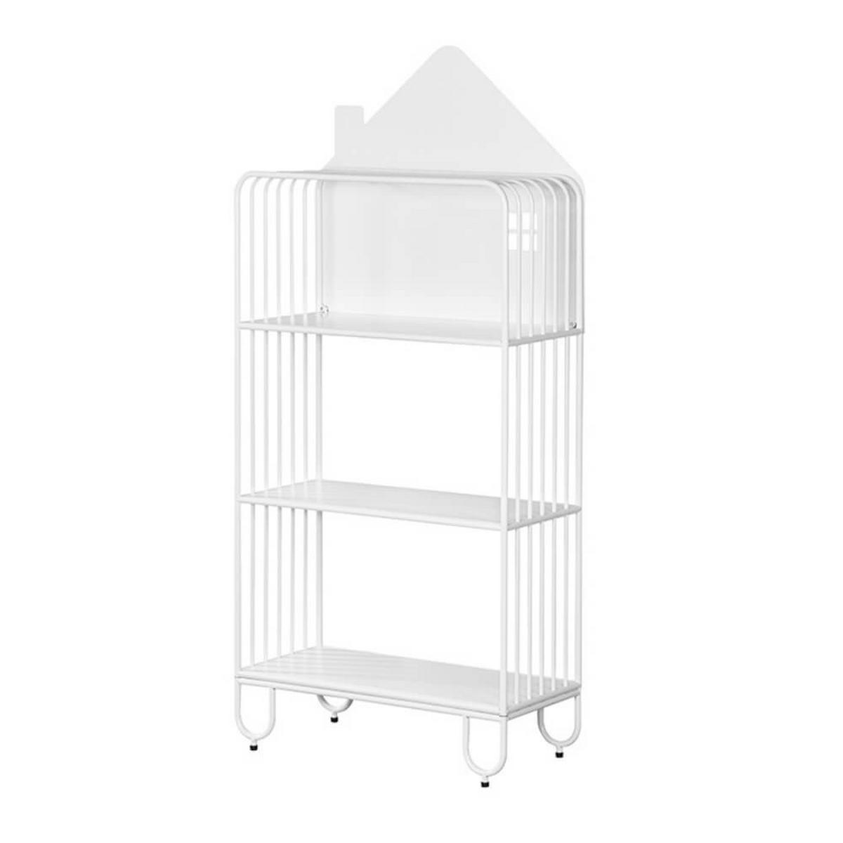 KINDERREGAL TODO - Farbe: Weiß,Größe: M - Weiß, Metall (61/134/28cm) - Home Deluxe