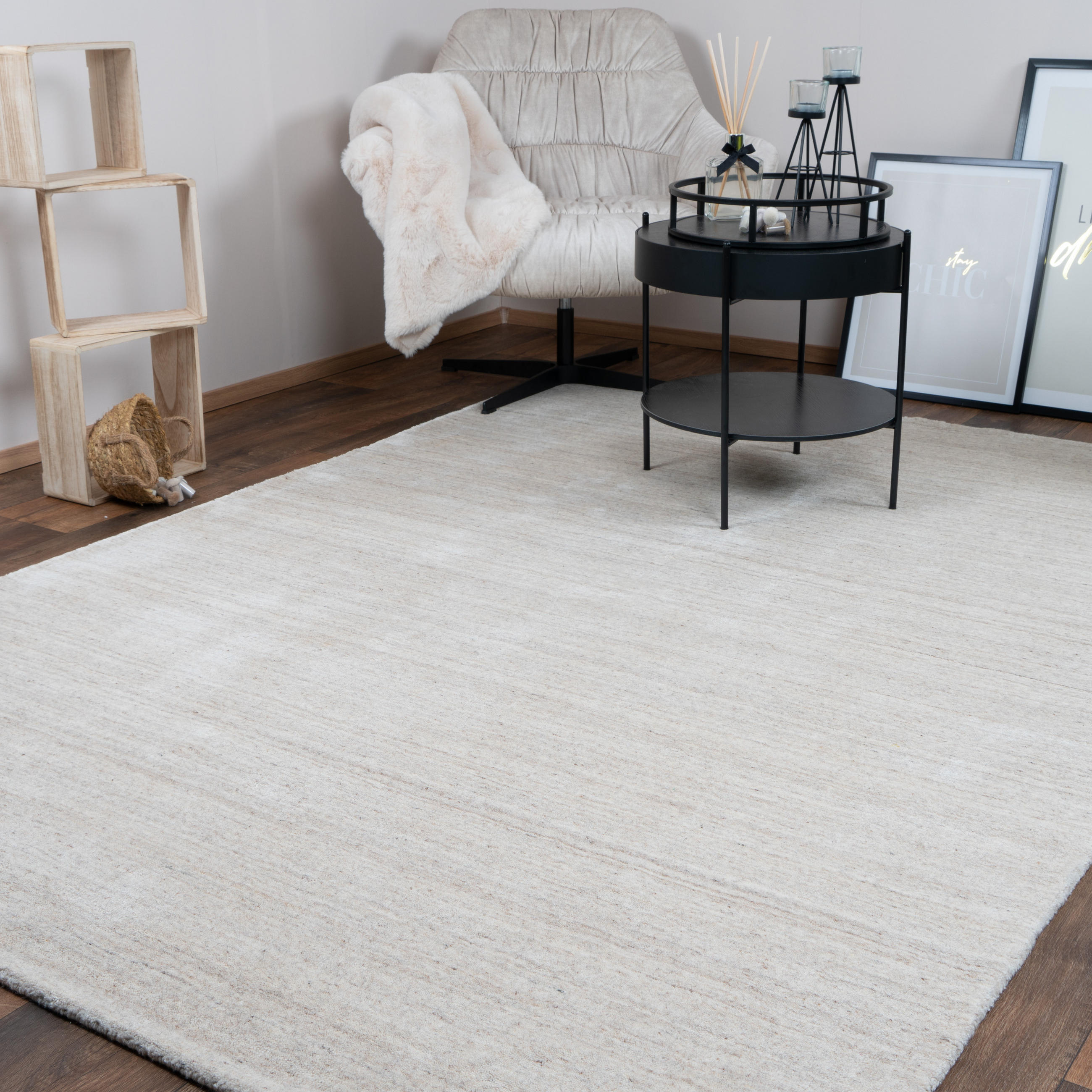 WOLLTEPPICH NATURA 120/170 cm Beige - Beige, Naturmaterialien (120/170cm) - Consilio Concept