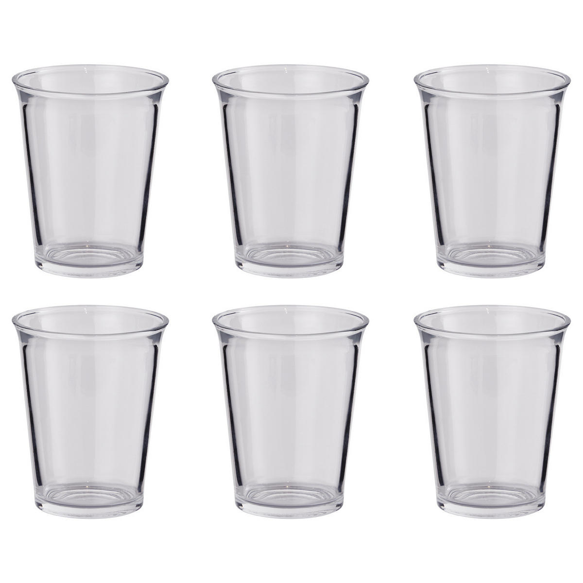 TRINKGLAS (6er-Set) Galet 280ml - Transparent, Glas (0.28L) - Butlers