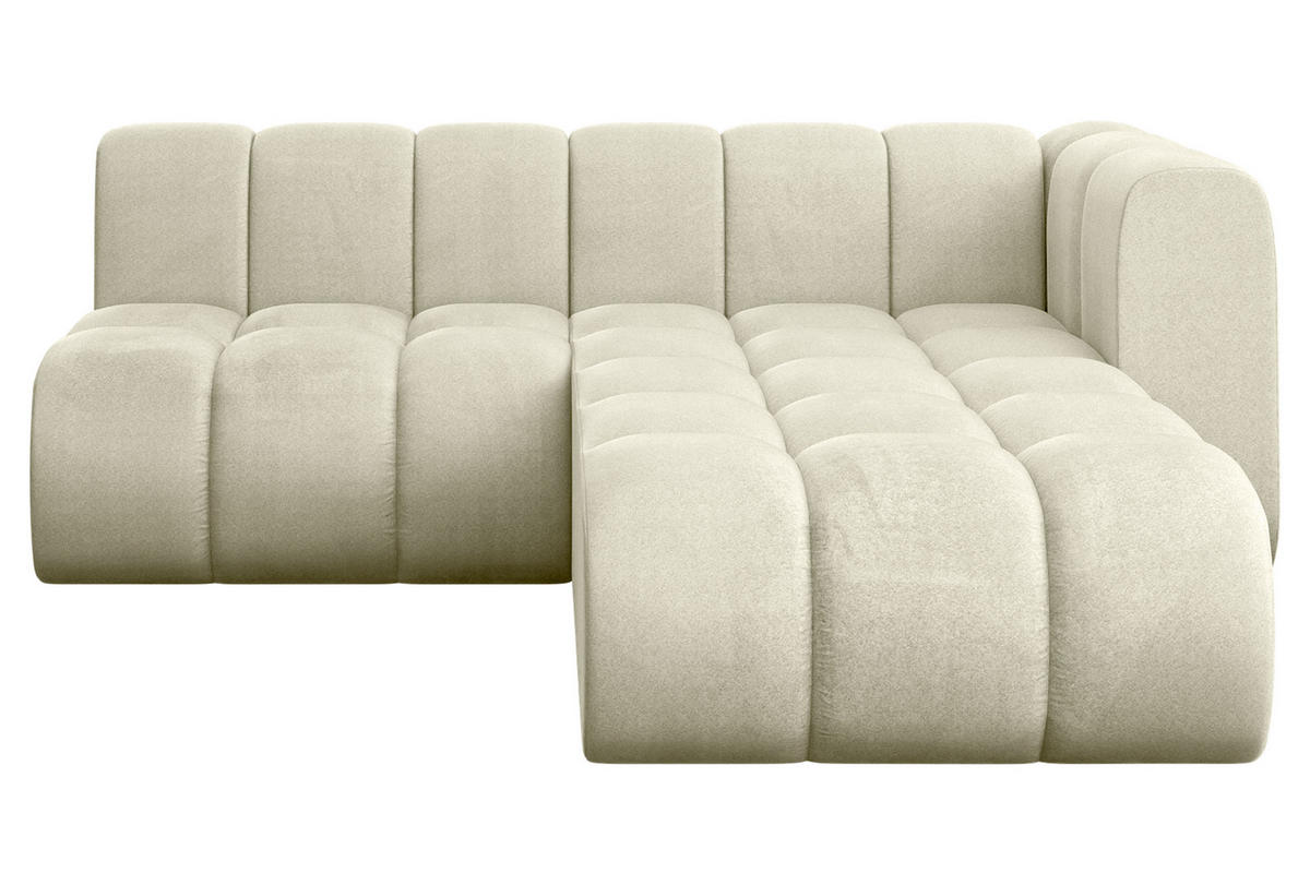 ECKSOFA modulares Sofa Darnel-L1 - 205x177x70 cm Beige - Beige, Holzwerkstoff/Textil (205/177cm) - ALTDECOR