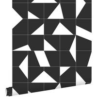 TAPETE Fliesenmuster 53 cm x 10.05 m - Schwarz, Papier (53/1000cm) - ESTAhome