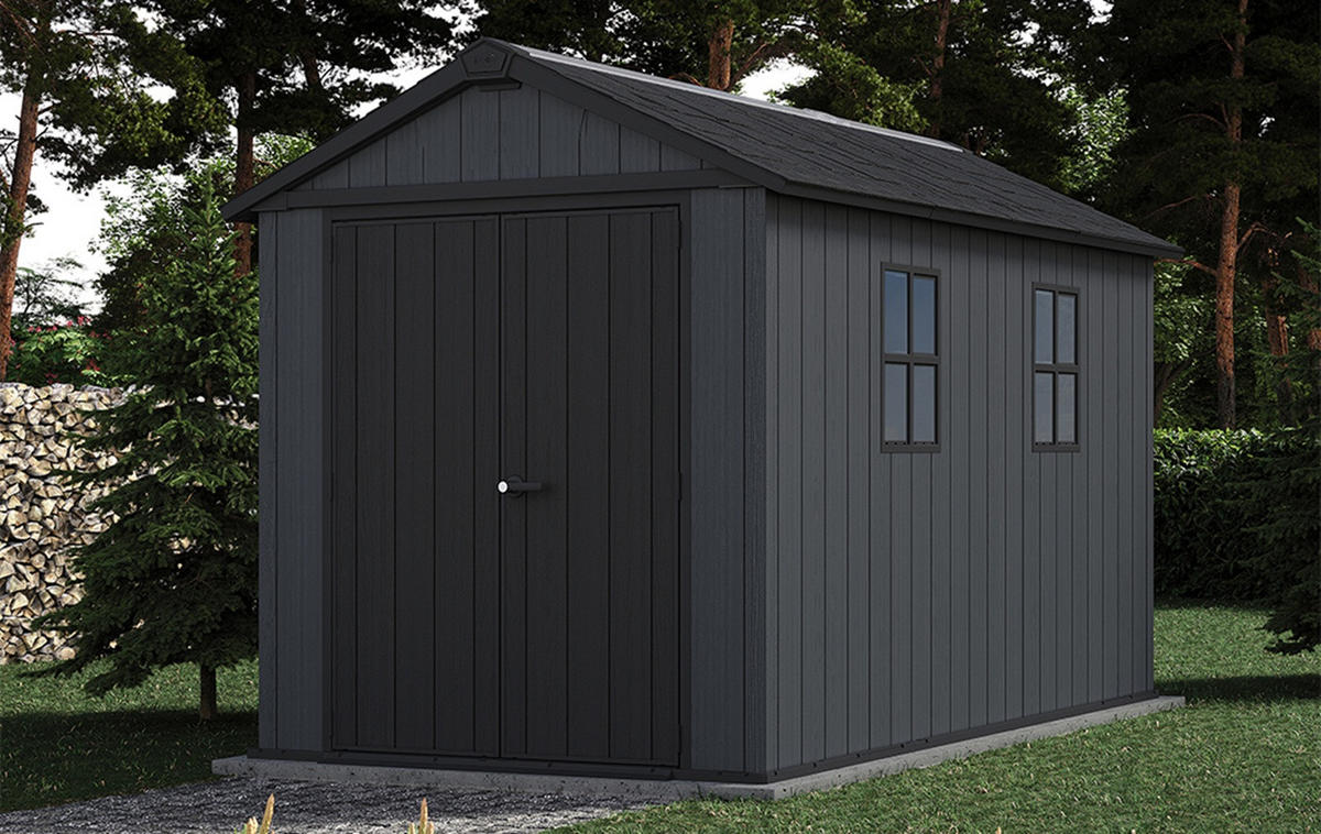 GARTENHAUS Newton - Grau, Kunststoff (350/246/230cm) - Keter