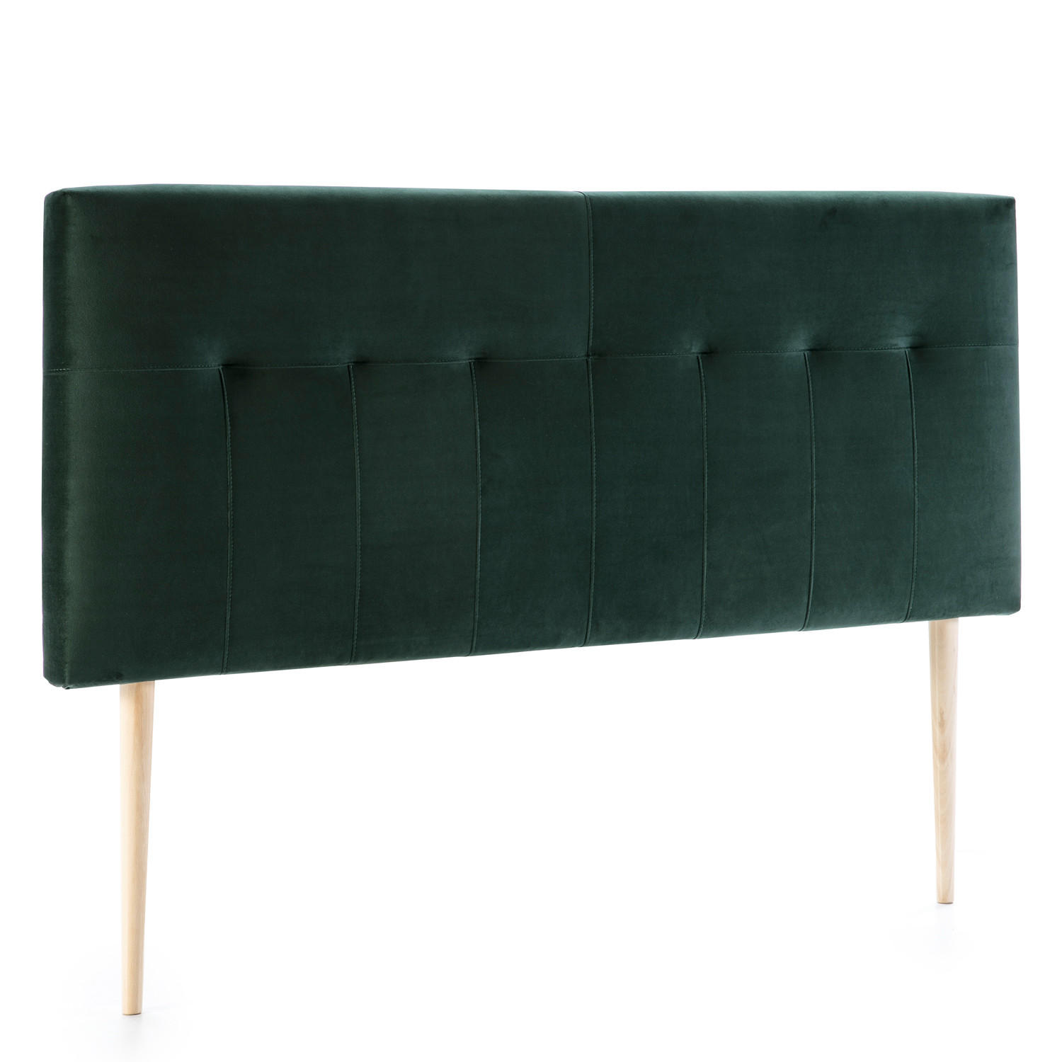 KOPFTEIL 160x100 cm Napoles Grün - Grün, Textil (8/100/160cm) - VS Venta-stock