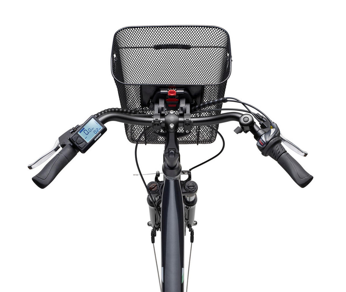 E-BIKE Cityrad Multitalent RC822 Für Damen u. Herren 374,4 Wh Frontmotor 7-Gang-Kettenschaltung 28 Zoll - Anthrazit, Metall (114.5cm) - Telefunken