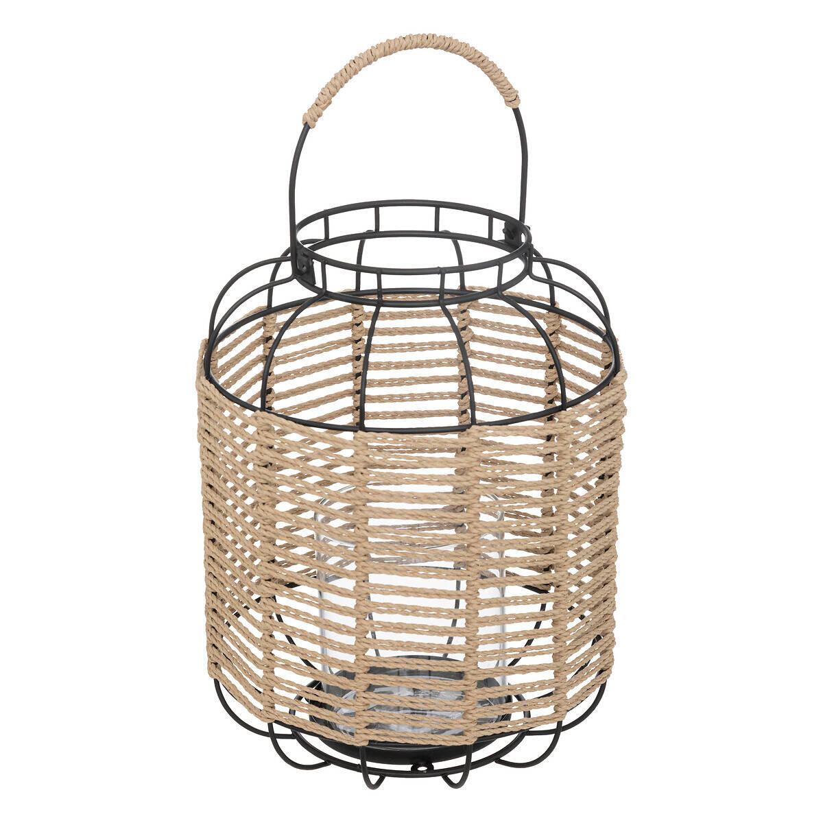 LATERNE Cosy 33 cm - Braun, Metall (22/27.5/22cm) - Atmosphera Createur d´interieur