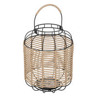 LATERNE Cosy 33 cm - Braun, Metall (22/22/27.5cm) - Atmosphera Createur d´interieur