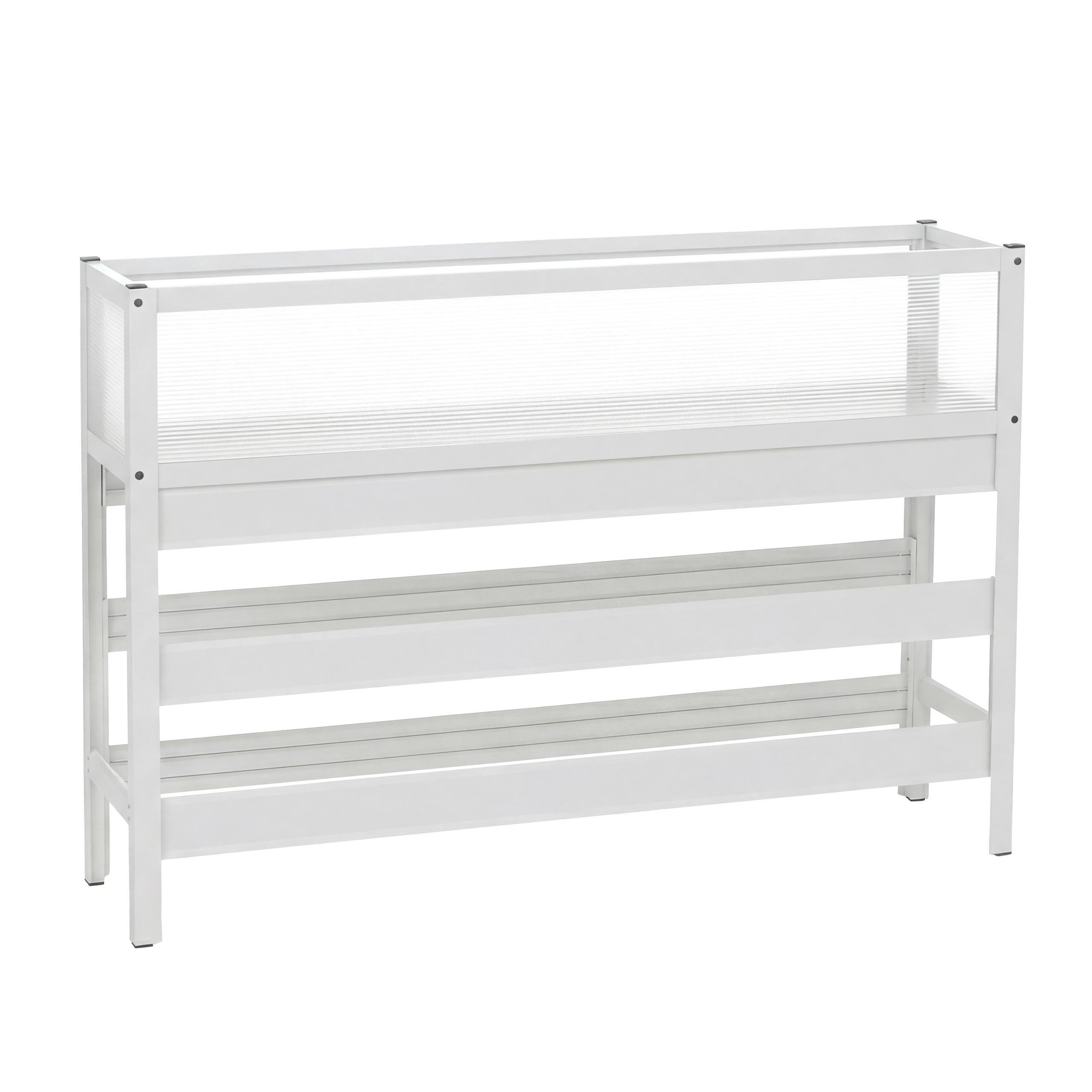 HOCHBEET 82x120x30cm Weiß - Weiß, Metall (120/82/30cm) - PROREGAL