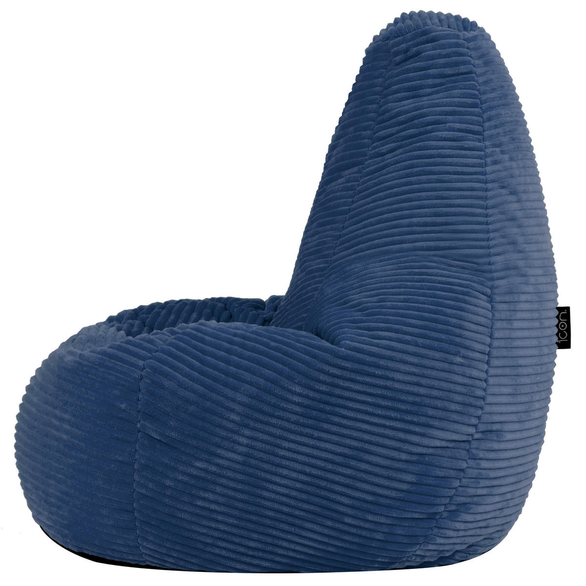 SITZSACK für Kinder Sessel aus Cord 2-tlg. - Blau, Textil (69/59/65cm) - icon