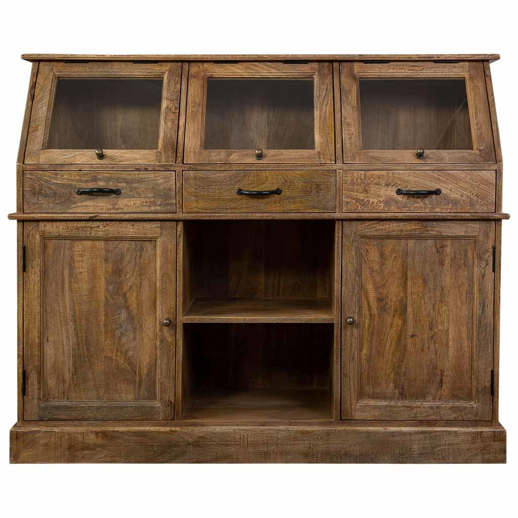 SIDEBOARD aus Holz 129x45x106 cm - Braun, Holz (129/106/45cm) - Wanderlust