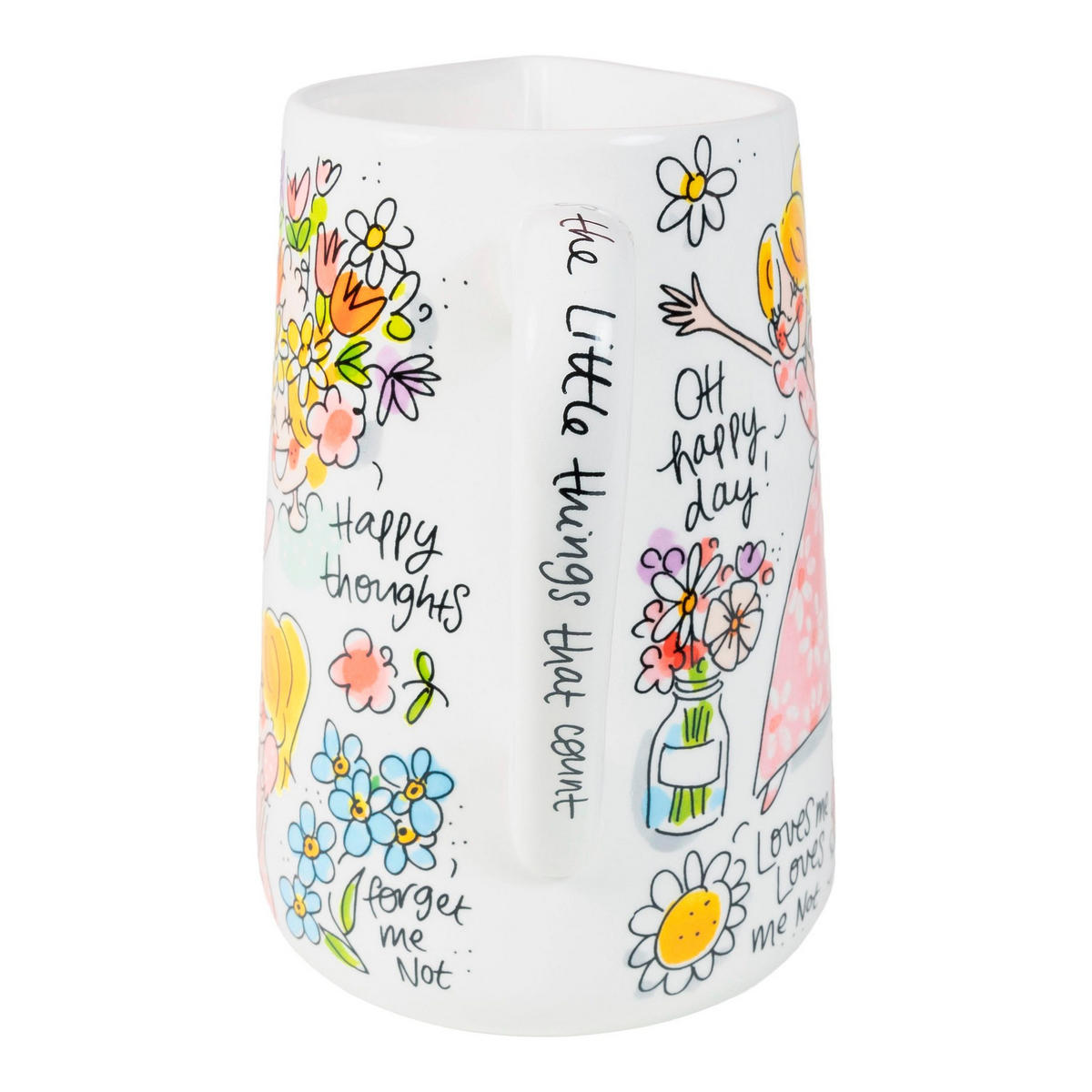 SAFTKANNE Kleine Dinge in Bunt - 1000 ml - Multicolor, Keramik (1L) - Blond Amsterdam