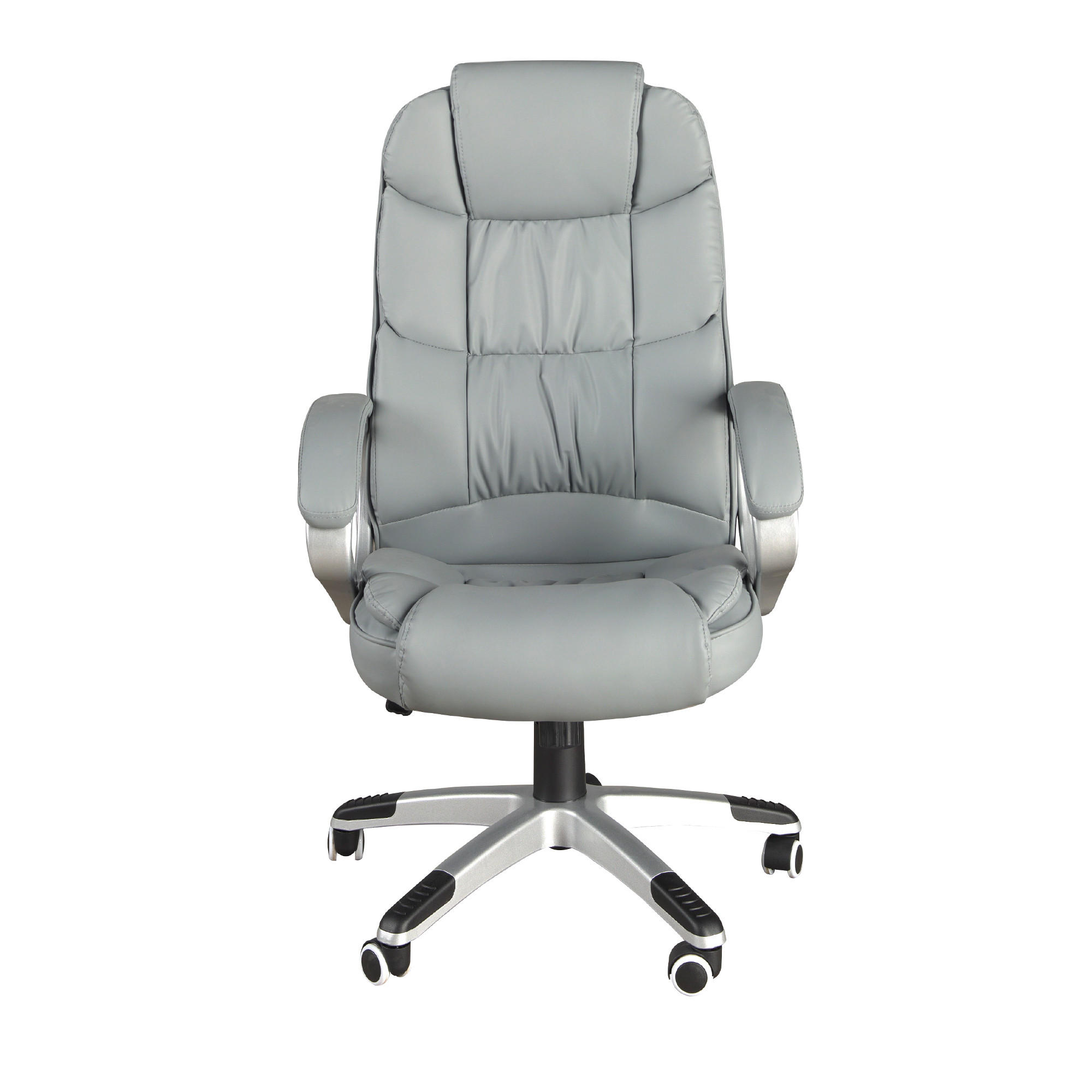CHEFSESSEL asymmetrisch Grau 64/72/113 cm - Grau, Leder/Kunststoff (64/113/72cm) - ANGEL CERDA