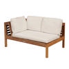 GARTENSOFA, Weiß - Weiß, Holz (120/63/80cm) - Oviala