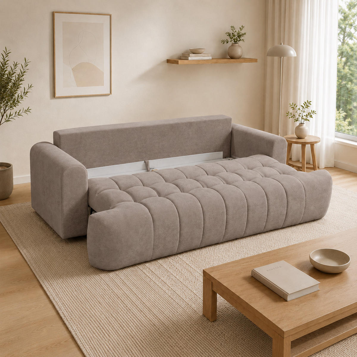 SOFA in Braun - Braun, Textil (246/92/115cm) - Home Collective