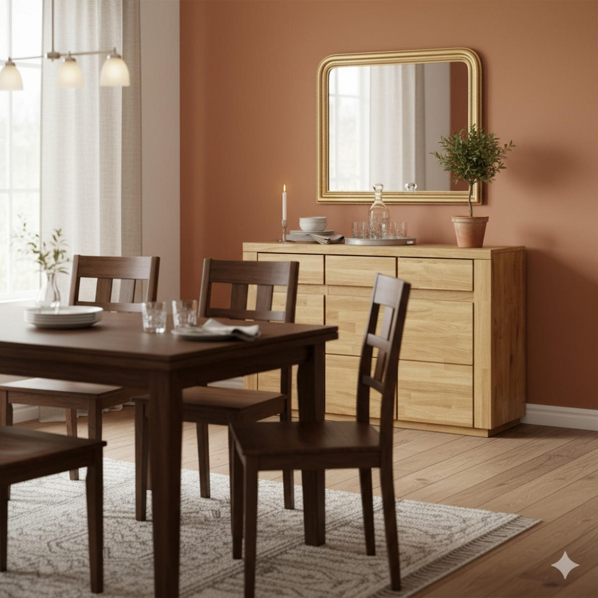 KOMMODE Skagen - Eichefarben, Holz (35/80/127cm) - kiki design