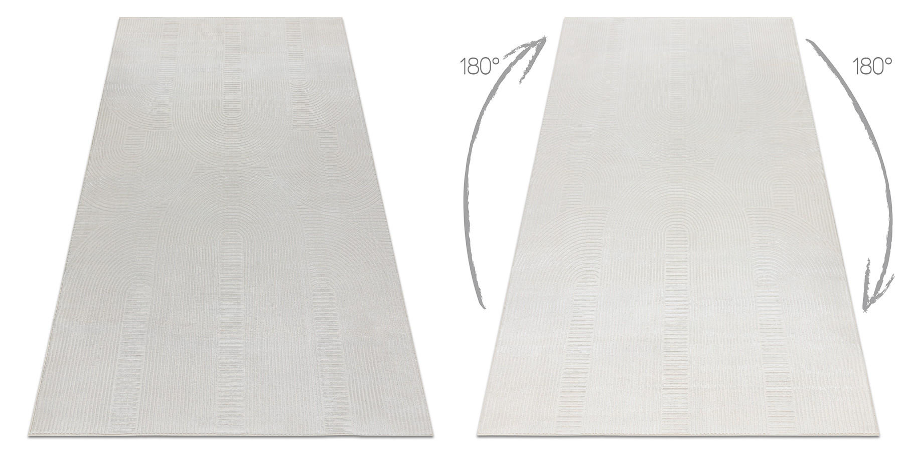 TEPPICH Balance 120/170 cm - Creme, Textil (120/170cm) - rugsX