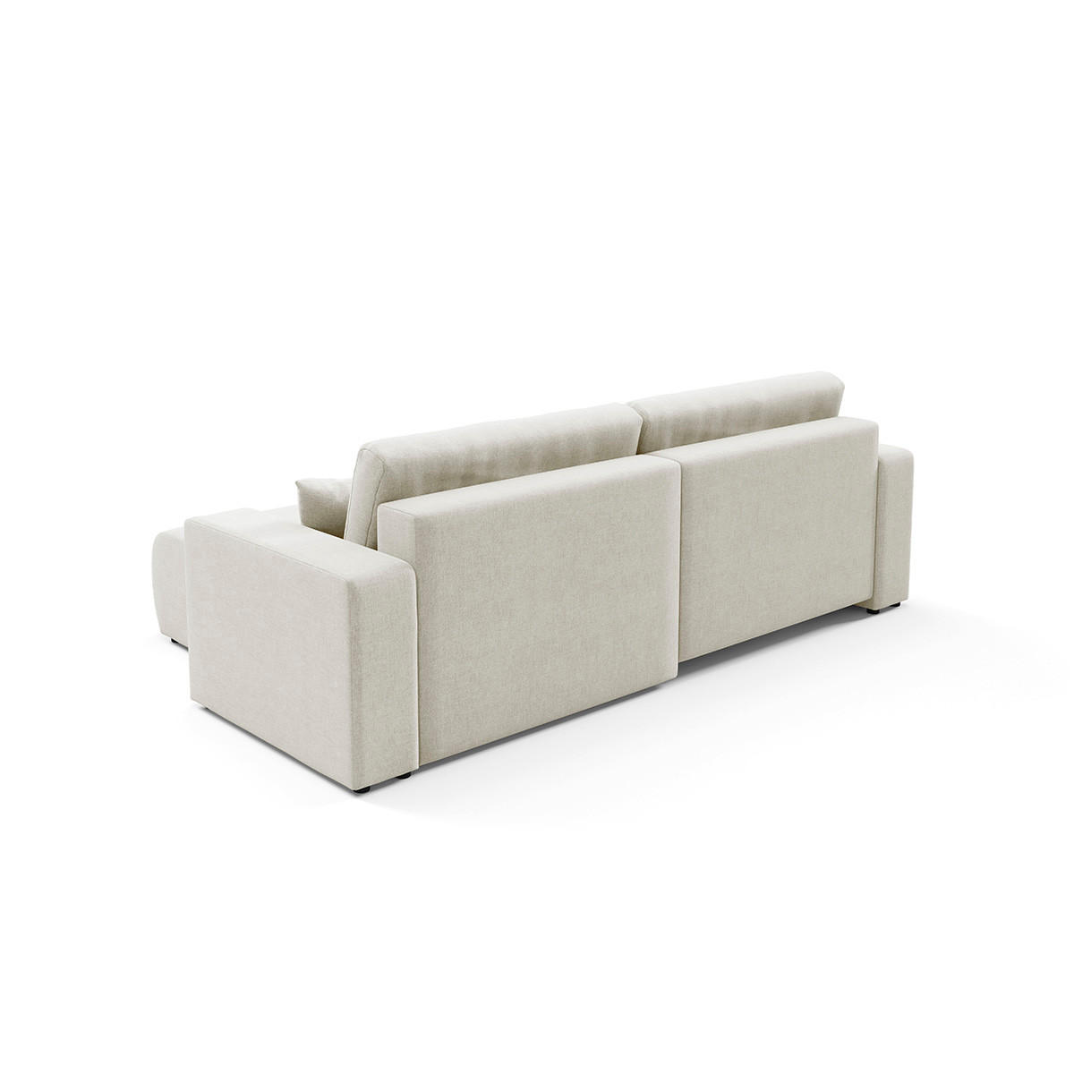 ECKSOFA Giulia 3 Sitzplätze Weiß - Weiß, Holz (244/149cm) - Petits-meubles