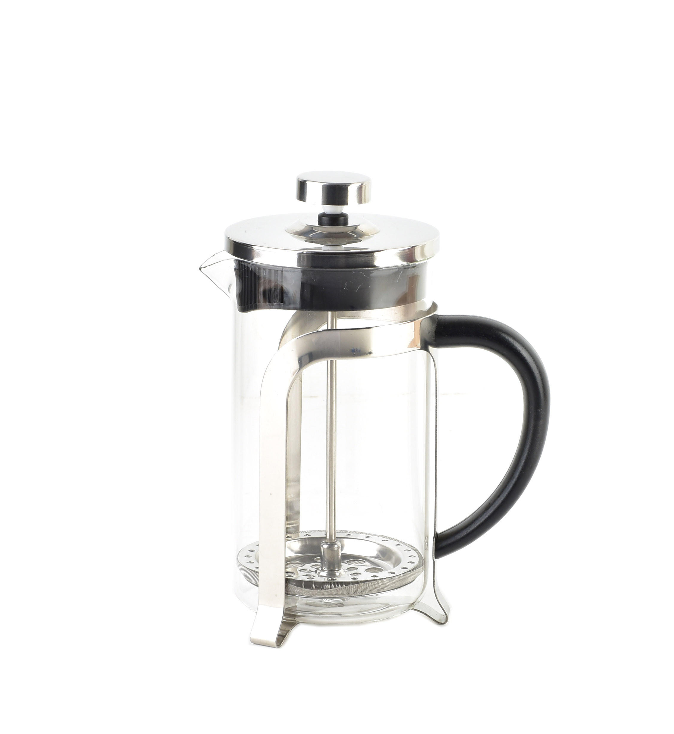 KAFFEEBEREITER Anne Silber 13/11/20 cm Glas - Silberfarben, Glas (11/20/13cm) - Mondex