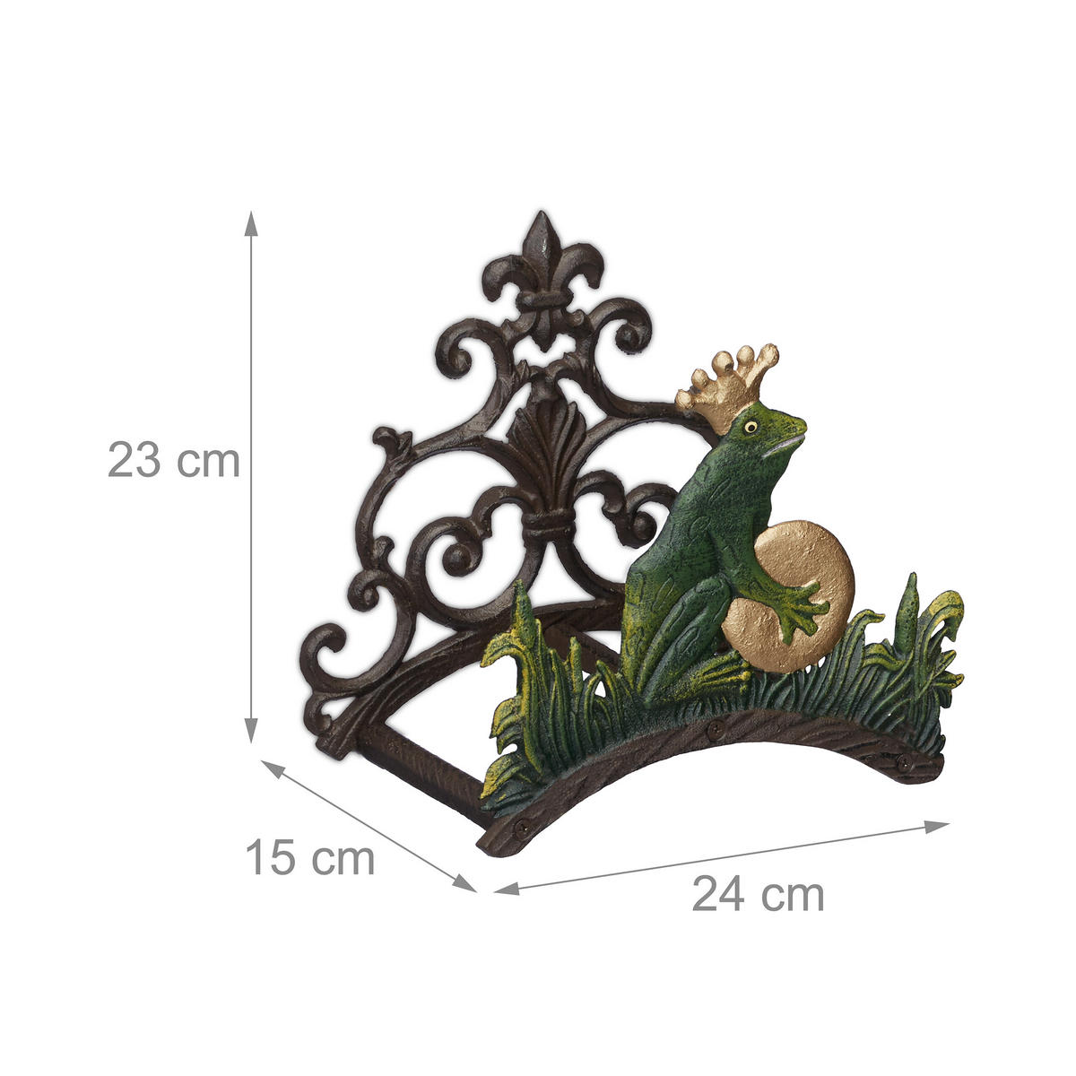 SCHLAUCHHALTER - Multicolor, Metall (24/23/15cm) - Relaxdays