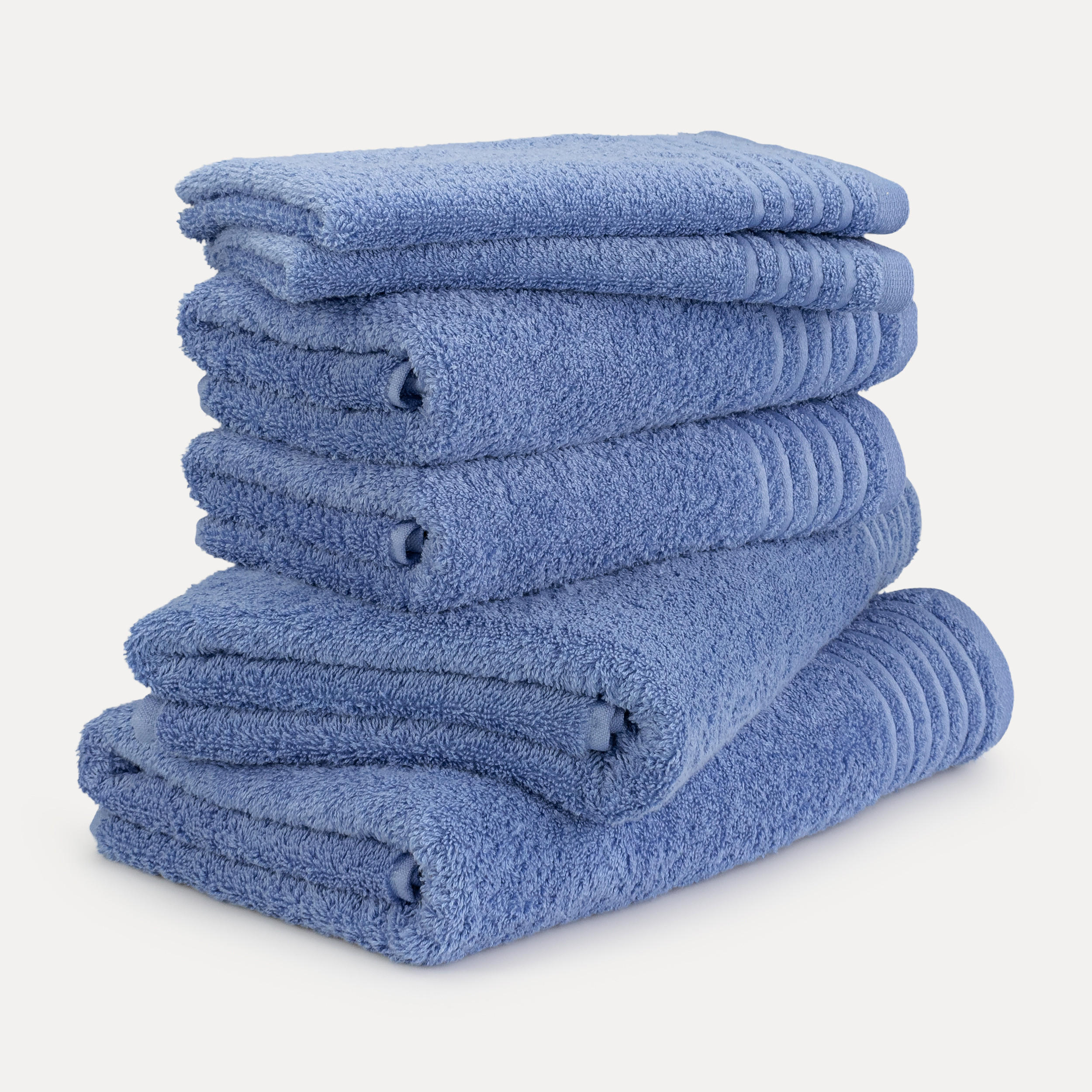 HANDTUCHSET NEW CLASSIC 6-TLG - Hellblau, Textil (50/100cm) - MÖVE