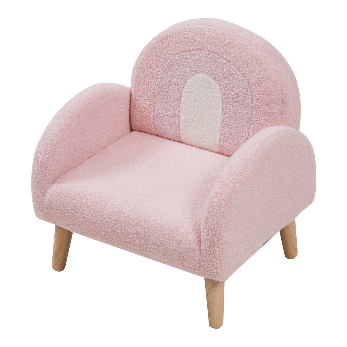 KINDERSESSEL Sorreindi - Rosa, Holz/Holzwerkstoff (50/50/45cm) - [en.casa]
