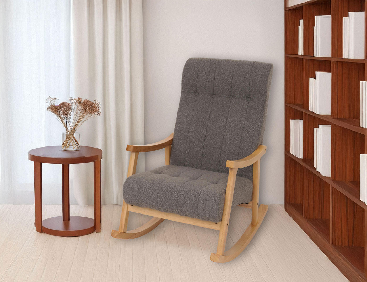 SCHAUKELSTUHL Anthrazit - Anthrazit, Textil (64/97/85cm) - MCW