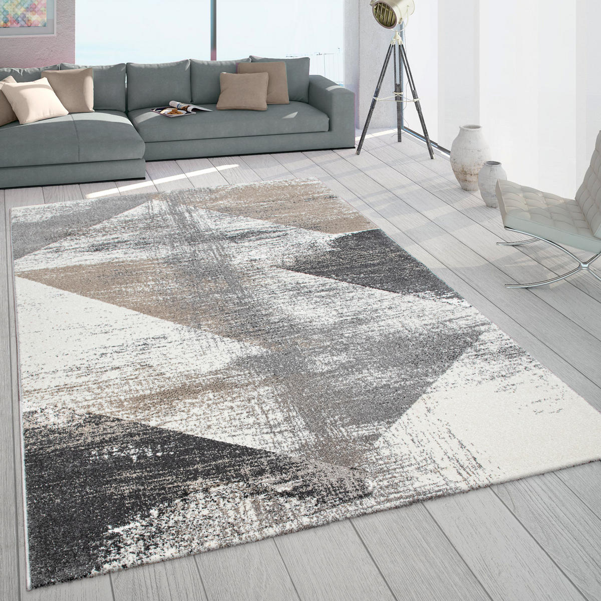 KURZFLORTEPPICH 60/100 cm Mero 102 - Grau, Textil (60/100cm) - Paco Home