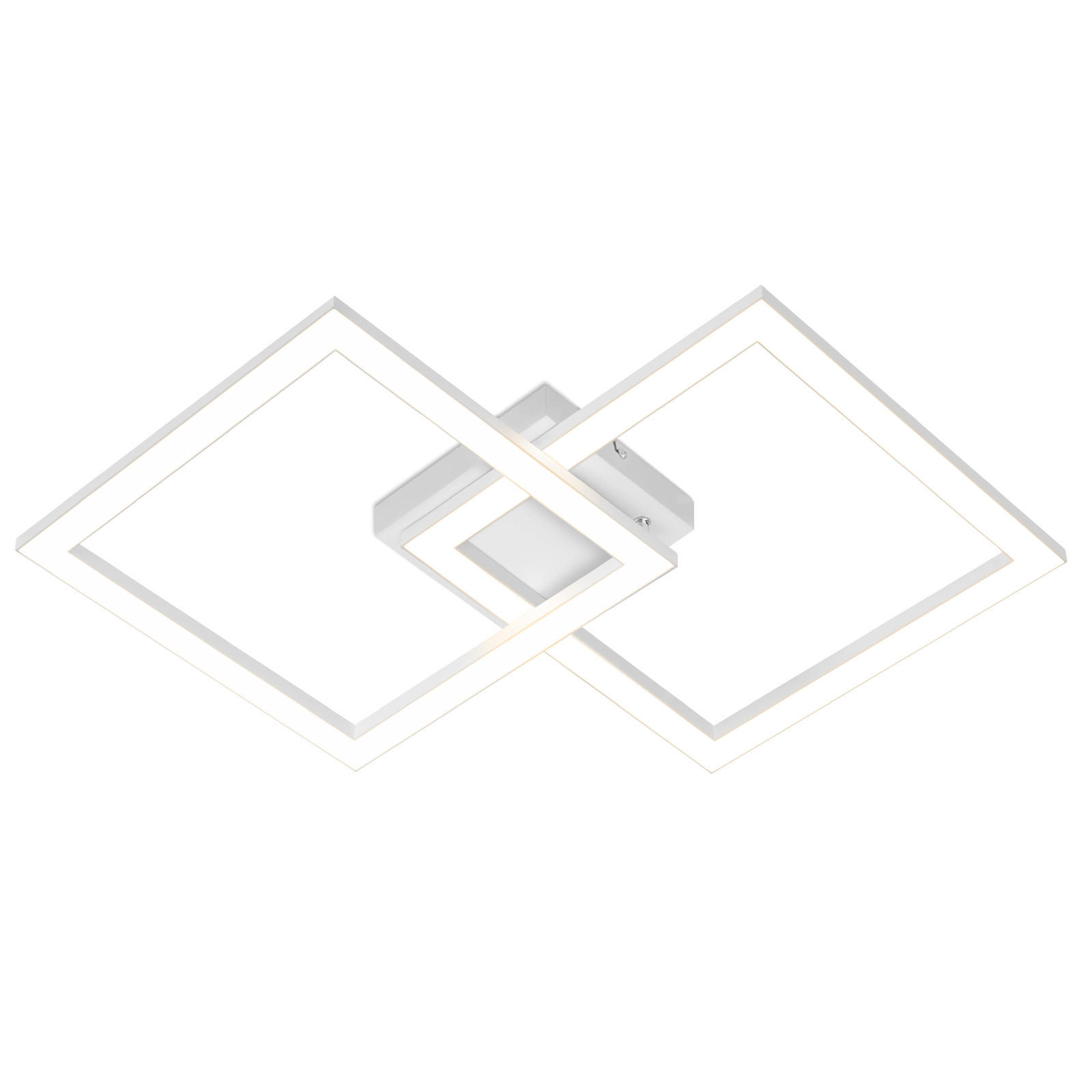 LED-DECKENLEUCHTE Mapes 46.1/46.1/5.8 cm - Weiß, Metall (46.1/46.1/5.8cm) - Nettlife