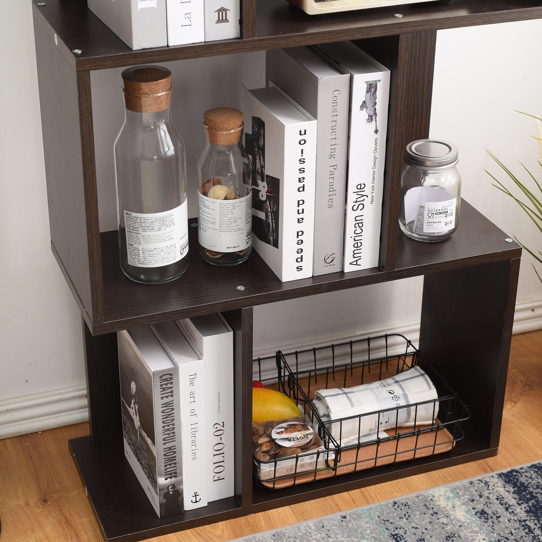 BÜCHERREGAL Wengefarben 24/60/171 cm - Wengefarben, Holzwerkstoff (24/171/60cm) - Mobili Rebecca