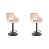 BARHOCKER Fer Beige 47/45/92 cm 2er-Set - Creme, Textil (45/92/47cm) - LABEL51