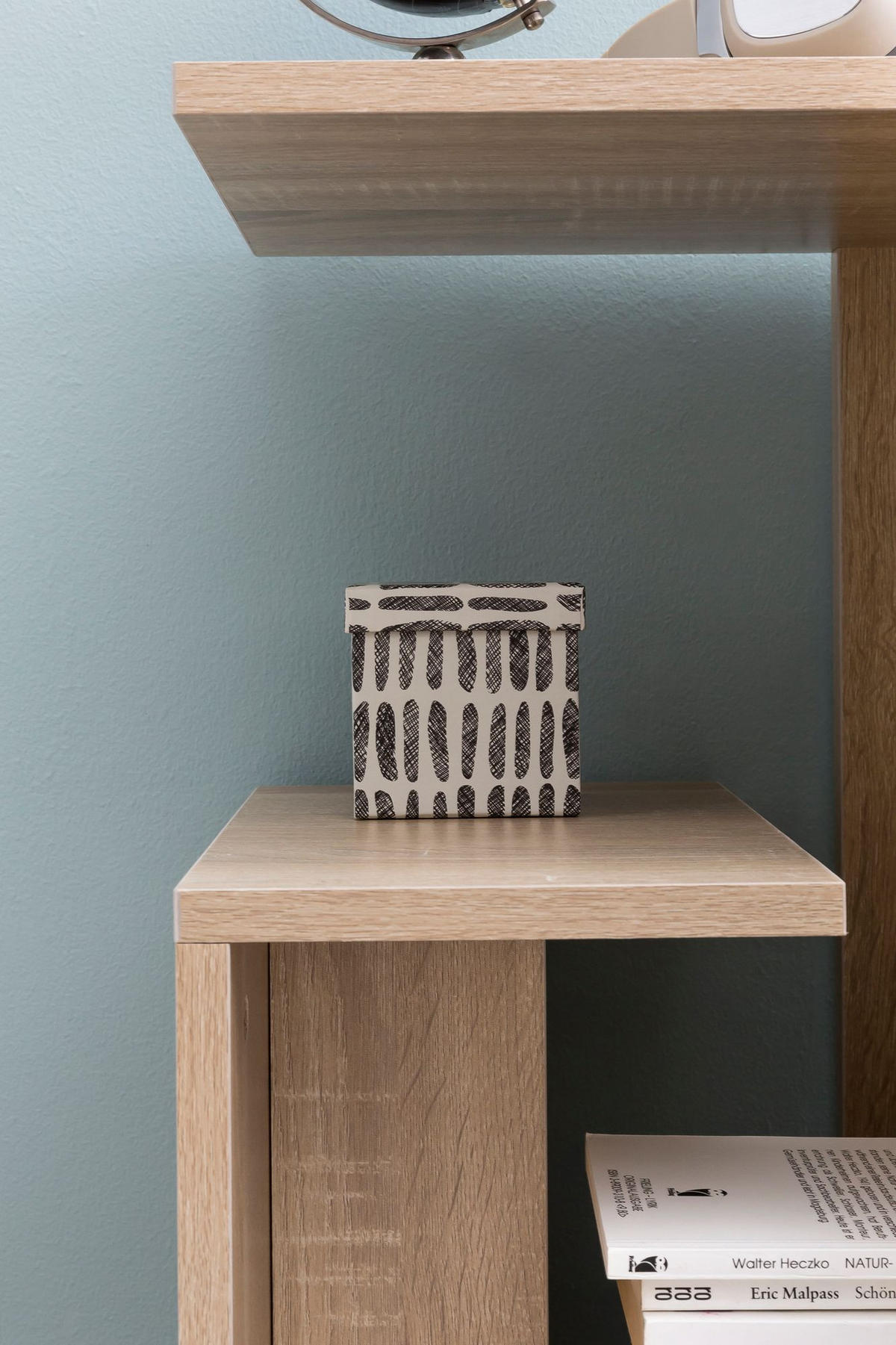 BEISTELLTISCH Holz 3 Ablagen Melaminbeschichtung BRENTA, Beige 35x30x61 cm - Beige, Holz (30/35/61cm) - KADIMA DESIGN