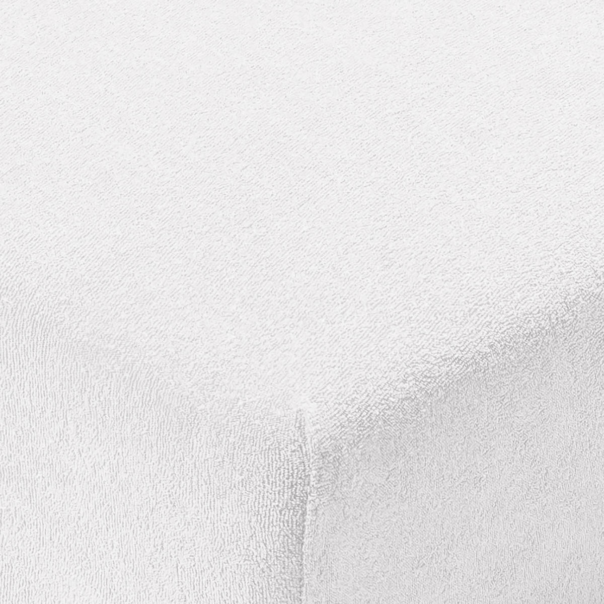 FROTÉ napínacie prestieradlo s certifikátom Oeko-TEX, 90x190x30cm, Biela - biela, textil (90/190cm) - Blumtal